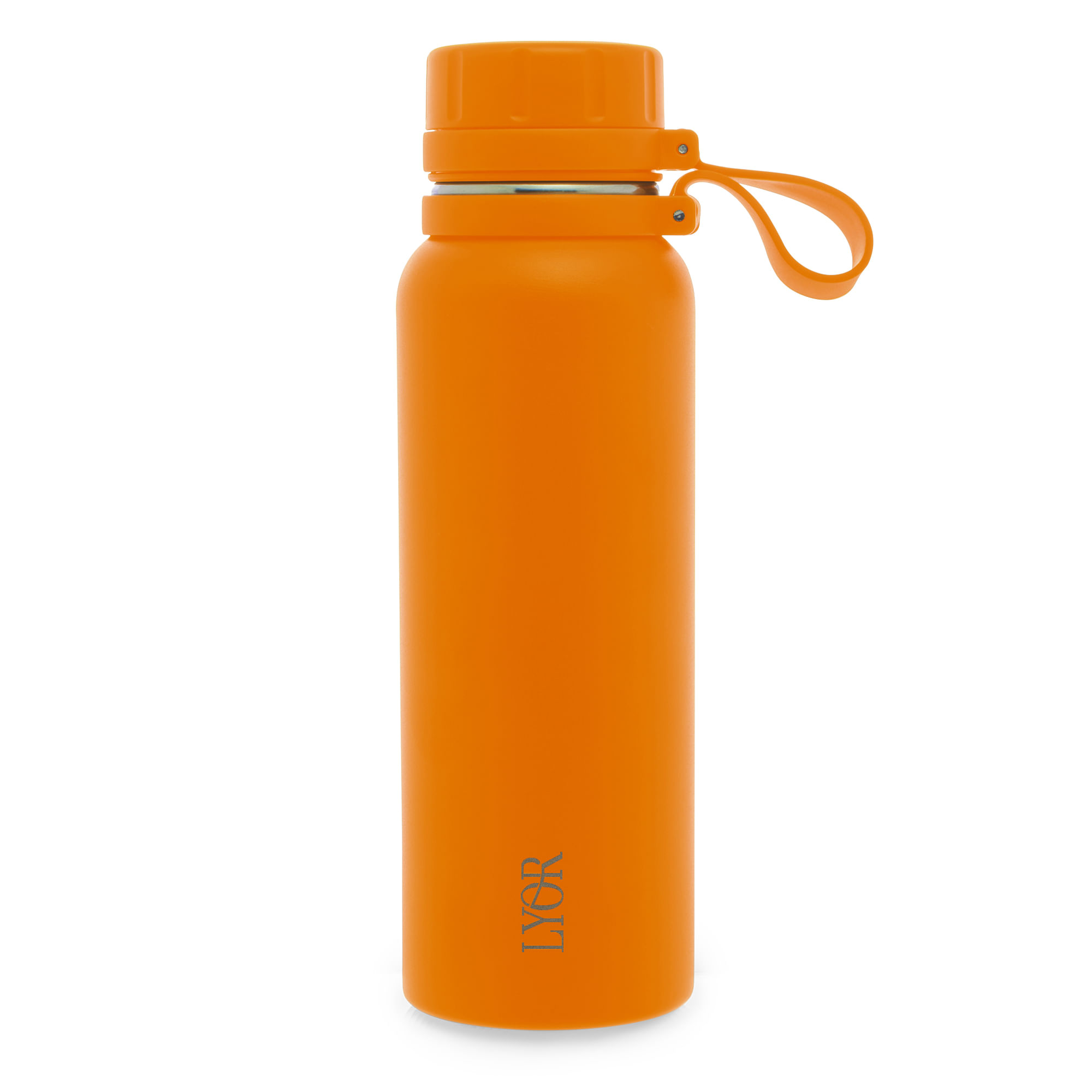 Garrafa Térmica Aço Inox Explorer 650ml Laranja Lyor