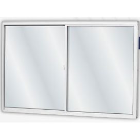 Janela De Correr 100X120 Soft 2 Folhas Móveis Vidro Liso MGM