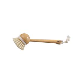 Escova de Limpeza Redonda com Cabo Longo Bambu Off White Oikos