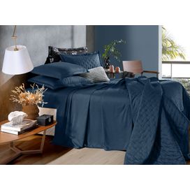 Lençol Slip Casal Toque de Algodão 138x188cm Oceano Hedrons