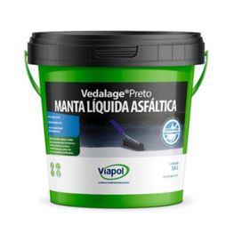Manta Líquida Asfáltica Vedalage 3,6L Preta Viapol