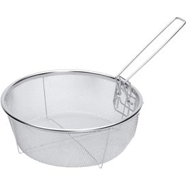 Cesto Fritura com Cabo 22cm Inox Mimo
