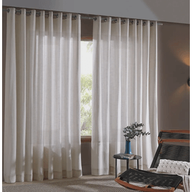 Cortina Duplex 420x280cm Mônaco Linho Bella Janela