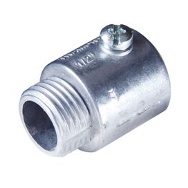 Conector Reto 1/2" sem Rosca Flexor Alumínio Tramontina