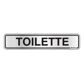 Placa Alumínio Toilette 5x25cm Sinalize