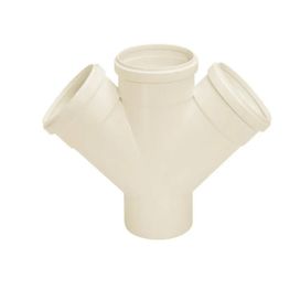 Junção Dupla Esgoto 75x75mm Amanco