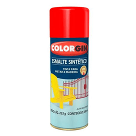 Spray Esmalte Sintético Vermelho Colorgin