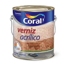 Verniz Acrílico  Incolor 3.6L da Coral