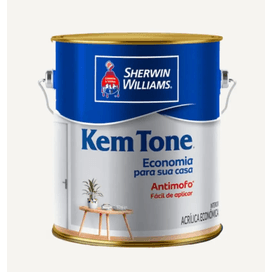 Tinta Kemtone Fosco 3.6L Branco  Sherwin Williams