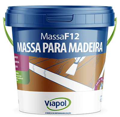 Massa Para Madeira Viapol F12 Castanho 6,5Kg