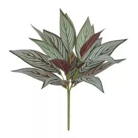 Peacock Forração Real Toque 40cm Verde e Vinho Flor Arte