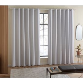 Cortina Blackout Zeus 260x230cm Branco Beca Decor