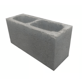 Bloco Concreto 14x19x39 Fundo Vazado Refa