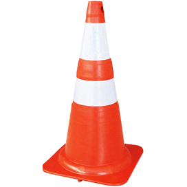 Cone Sinalização 75cm Duraplus Laranja/Branco Balaska