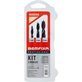 Kit Broca para Madeira Bemfixa