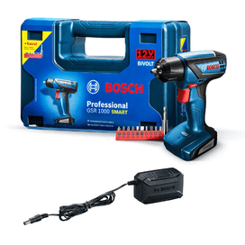 Parafusadeira Furadeira 12V GSR 1000 Smart Azul Bosch