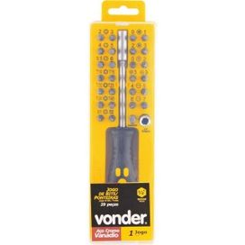 Bits/Ponteira com 29 Peças Encaixe 1/4 Vonder