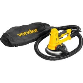 Lixadeira Parede 180mm com Coletor 750W 127V Amarelo Vonder