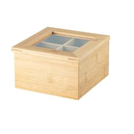 Organizador de Chá Sense 4 Divisórias Bambu Martiplast