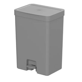 Lixeira de Pedal Trium 30L Chumbo Fechado Martiplast
