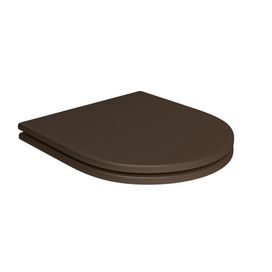 Assento de Poliéster Slow Close AP.237 Marrom Fosco Gold Deca