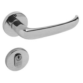 Fechadura 55 Externa 454 Roseta Inox Polido La Fonte