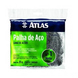 Palha de Aço N 1 Pinceis Atlas