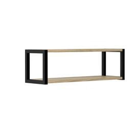 Estante Parede 2 Níveis 20x60cm Berlim Nogueira Prat-k