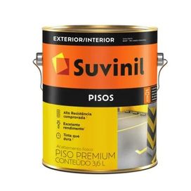 Tinta Acrílica Piso Fosco 3,6L Preto Suvinil