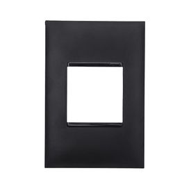 Placa 4x2 2 Postos Adjacentes Pial Plus+ Preto Pial