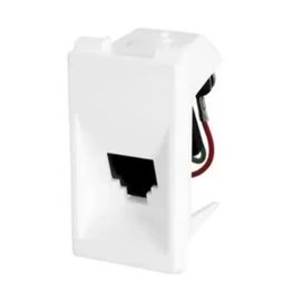 Modulo Tomada Telefone RJ11 Pial Pop Branco Pial