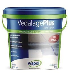Manta Líquida Vedalage Plus 12kg Branco Viapol