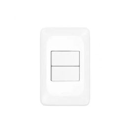 Conjunto 2 Interruptores Simples 10A 4x2 Pial Pop Branco Pial