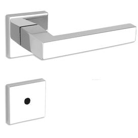 Fechadura 40 WC Victoria 2517B Roseta Cromado Haga