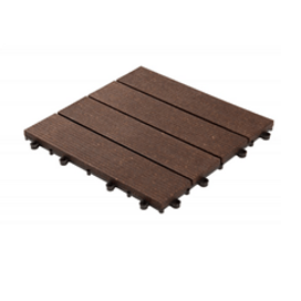 Mini Deck Plástico Frisado Pd Ipê 30x30 Massol