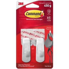 Gancho P com 4 Adesivos Command 3M