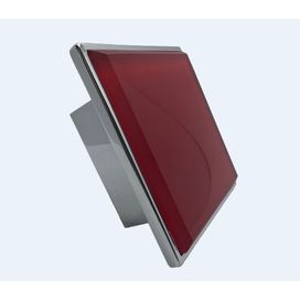 Puxador 81 30mm Cromado Vermelho Ago Inox