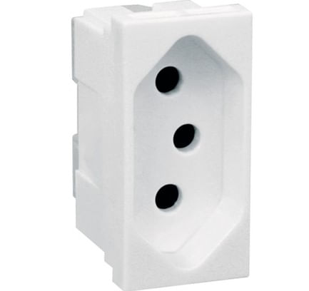 Módulo Tomada 2p+T 20a Branca 615060 - Pial Plus