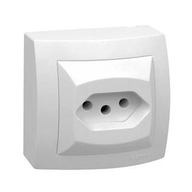 Tomada 2 Polos + Terra 20A PB Sistema X Branco 250v Branco Legrand