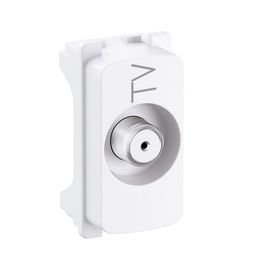 Módulo Tomada TV Coaxial Zeffia Branco Pial