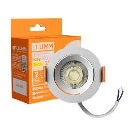 Spot de Embutir Easy Led  14W 4K Redonda Branco Bivolt Bronzearte
