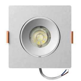 Spot de Embutir Easy Led Decor 5W Quadrada 6,5K Branco Bivolt Bronzearte