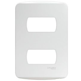 Placa 4x2 2 Posto Separados Miluz Branco Schneider