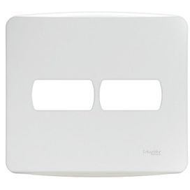 Placa 4x4 2 Postos Separados Miluz Branco Schneider