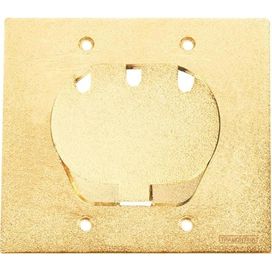 Tampa Unha Simples Tomada RJ45 4x4 Piso Dourado Tramontina
