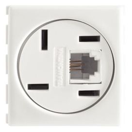 Tomada Telefone 4 Pinos + RJ11 Branco Tramontina