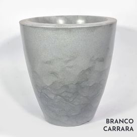 Vaso Coimbra Polietileno n°0 Branco Carrara Vouga Decor