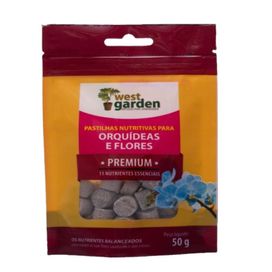 Pastilhas Nutritivas para Orquídeas e Flores Premium 50G West Garden