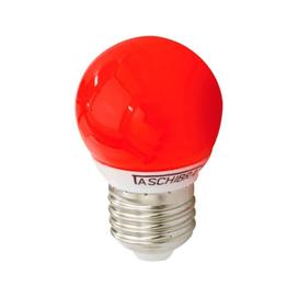 Lâmpada Led Bolinha 1W TBL 05 Vermelha 127V Taschibra