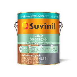 Esmalte Cor e Proteção Acetinado 3,6 Litros Preto Suvinil